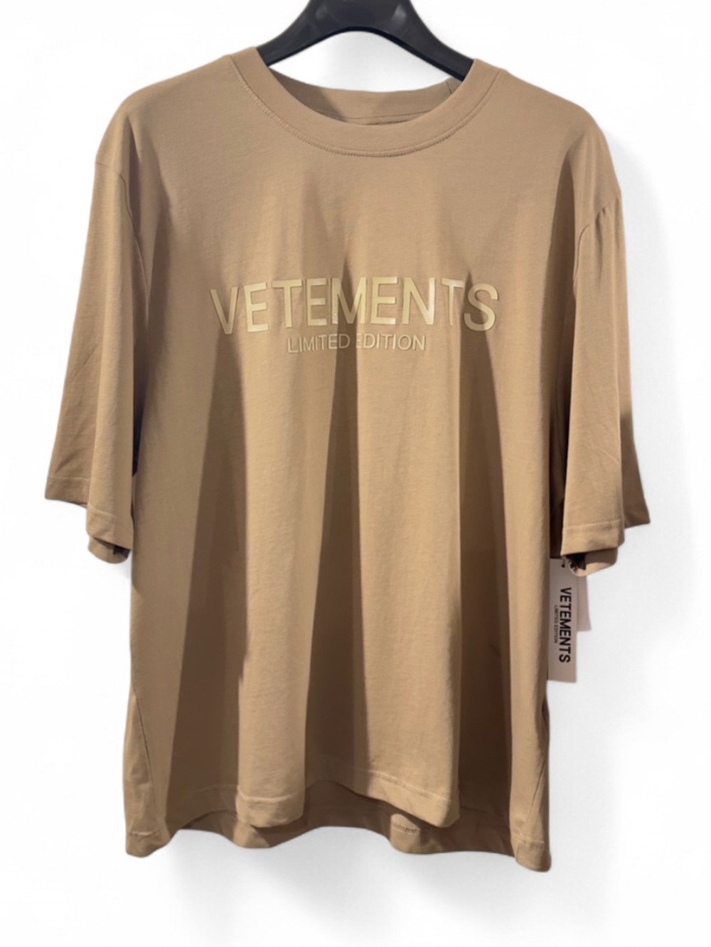 Vetements Taupe Oversized Half-Sleeve T-shirt Size Men’s XL (NWT)